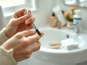 Zestaw koreańskich produktów do pielęgnacji skóry estetycznie ułożony na marmurowym blacie w jasnym świetle.