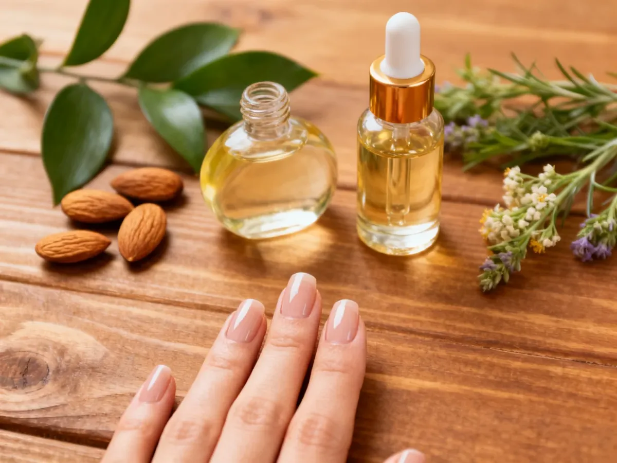 Naturalna pielęgnacja paznokci olejkiem i odżywką