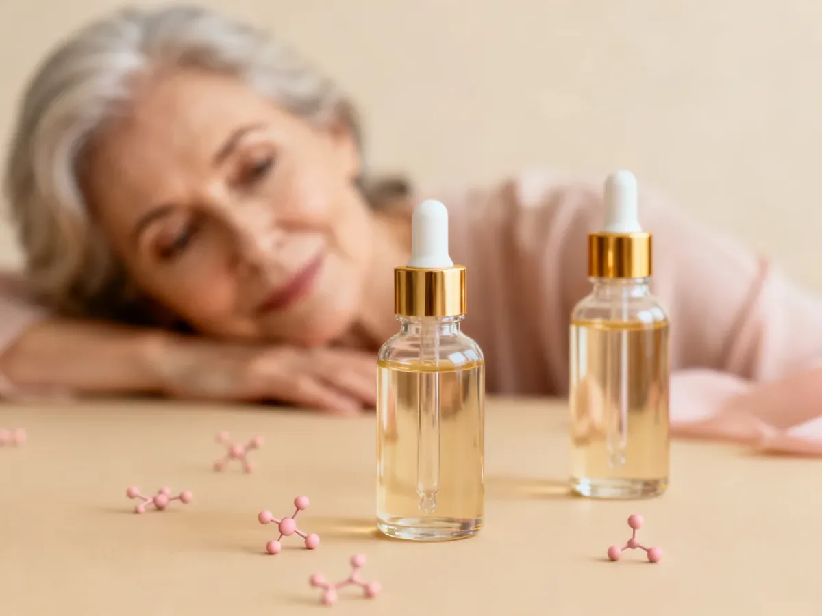 Przeciwzmarszczkowe serum do twarzy w eleganckiej aranżacji